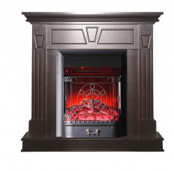 Каминокомплект Interflame Берта с очагом Majestic FX M Black темный дуб