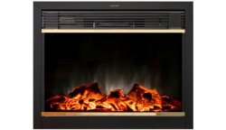 Каминокомплект Interflame Экстер венге угловой с очагом Jupiter FX M Brass