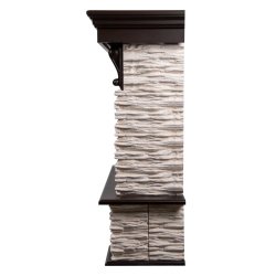 Каминокомплект Firelight Pietra Nuovo 30 с очагом Electrolux EFP/P-3020LS сланец белый/шпон темный дуб