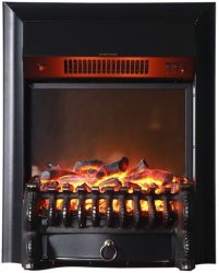 Каминокомплект Interflame Брайт темный дуб с очагом Fobos FX M Black